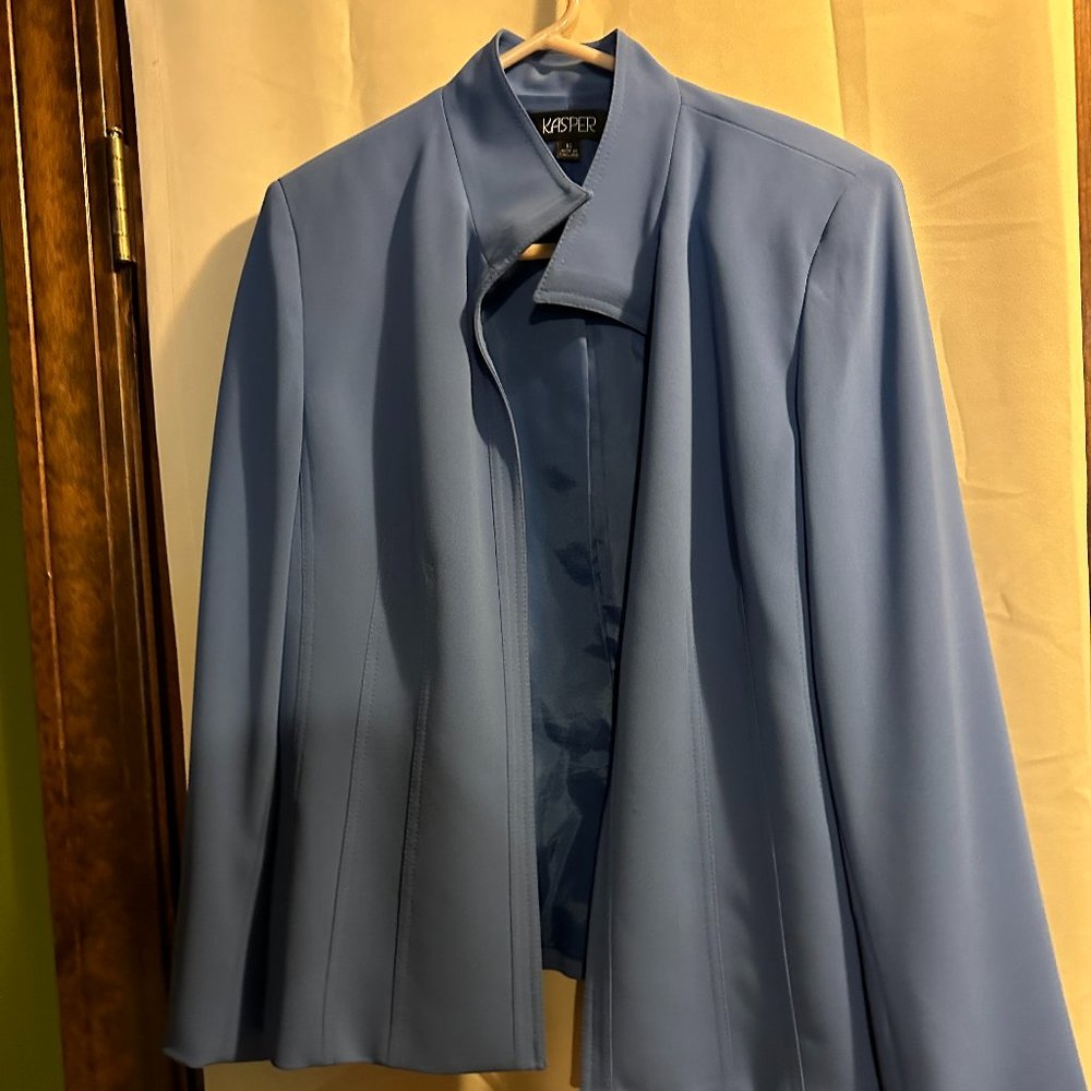KASPER Women's Purple Unlined Jacket ~ Size 14